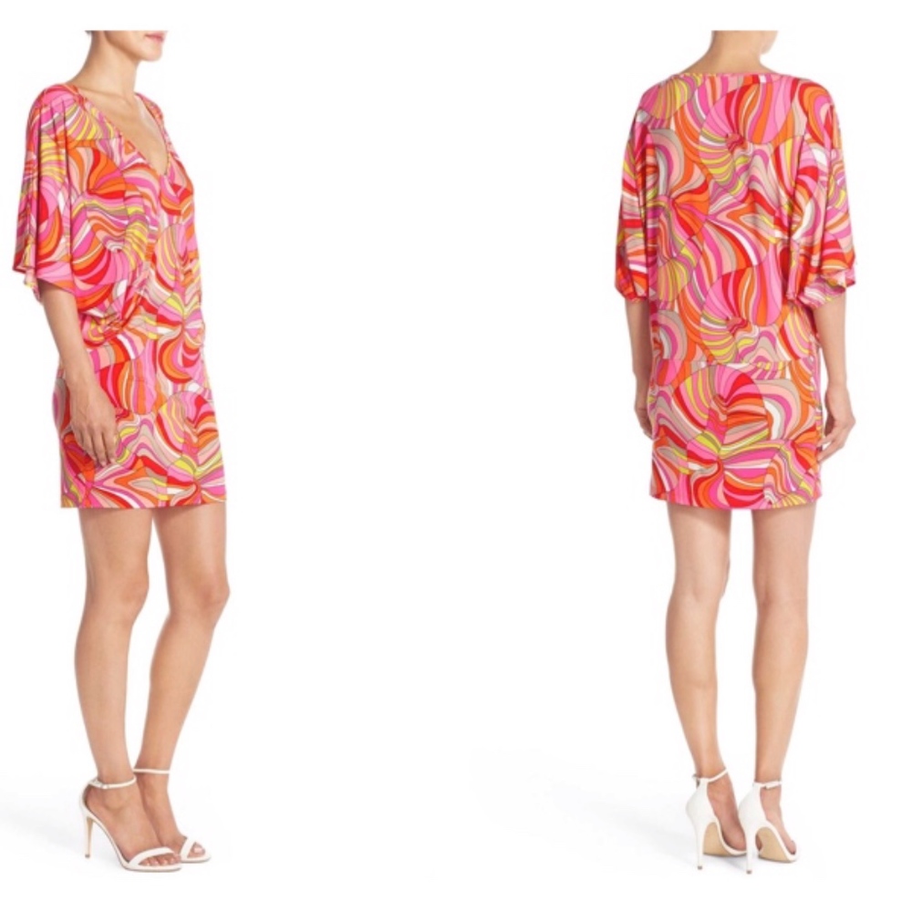 Trina Turk 'Patterson' Flutter Sleeve Jersey XS